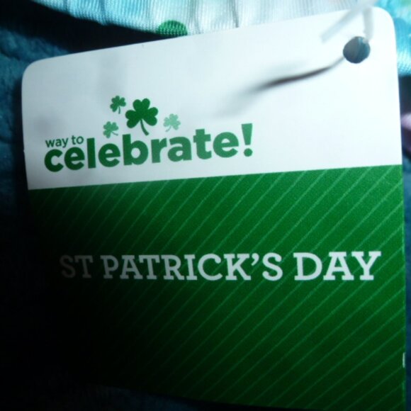 Celebrate Girls St. Patrick’s Day Leggings -XL(14-16) Green Shamrock Rainbow NEW - Picture 8 of 9